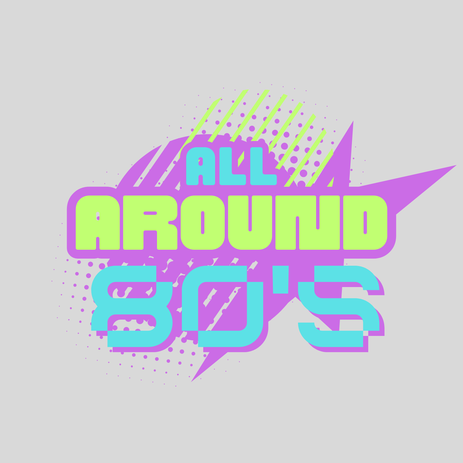 All Around 80s station logo
